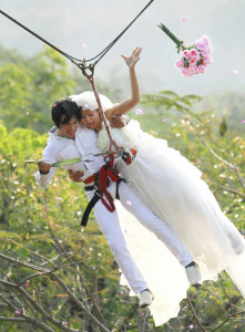 wedding rope swing
